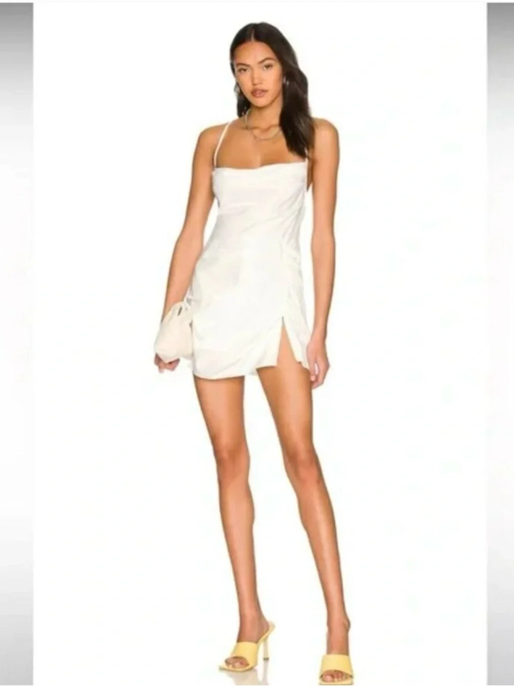 amanda uprichard jasalina side ruched dress bridal - Picture 8 of 11